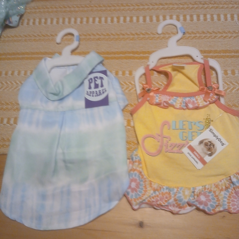 Tie-Dye and Yellow Dog Dresses